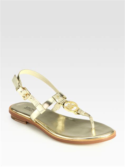 michael kors gold sandals sale.